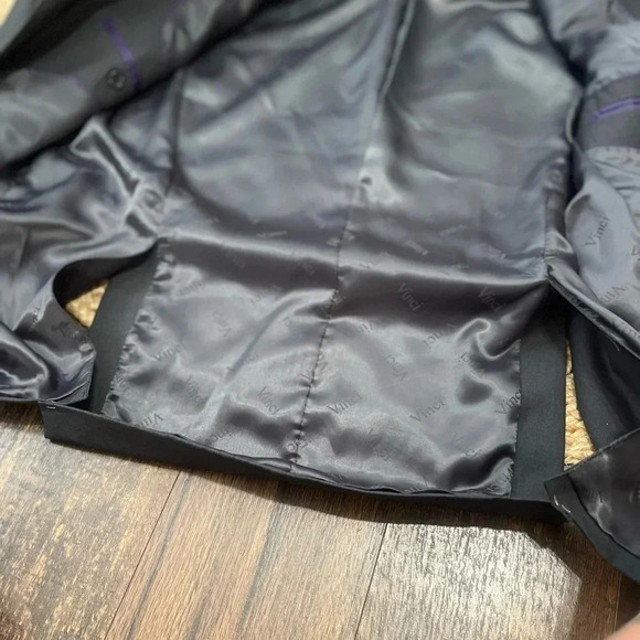 NWT Vinci Mens Zegna Two Button Suit Jacket Gray Flap Pocket Notch Lapel 42R 36W - Picture 8 of 13